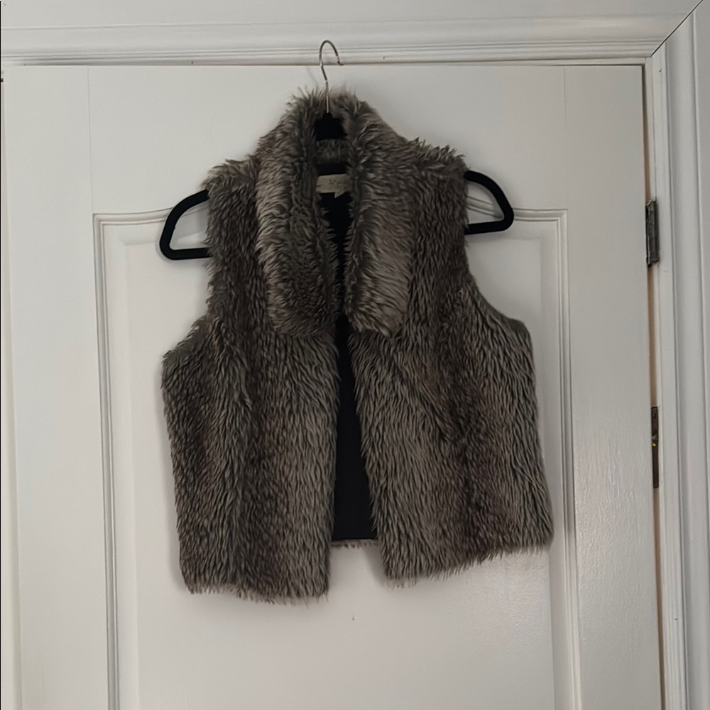 Chic Brown Faux Fur Vest